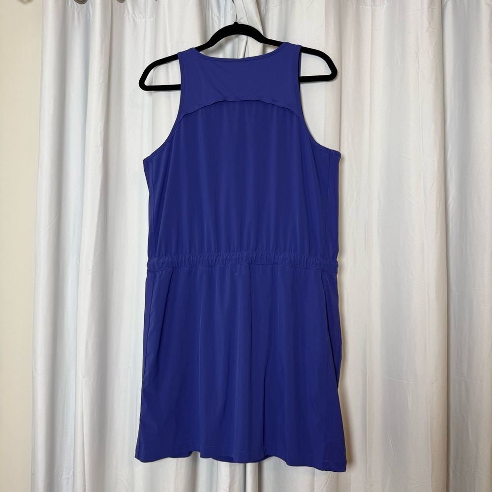 Athleta Expedition Skort Dress Romper Mesh Shorts Size 14 Blue - Picture 6 of 16